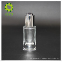 30 ml verre flacon compte-gouttes carré huile essentielle bouteille cristal huile essentielle bouteille cosmétique emballage